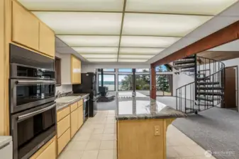 Updated appliances and countertops.