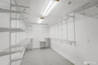 The second bedroom's spacious walk-in closet.