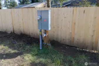 200-amp electrical service is on the property, ready for a home!
