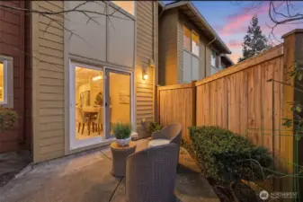 Peaceful, Cozy Patio In The Evening