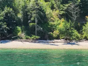 View of Beach from water