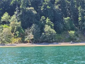 Private beach at end of private trails