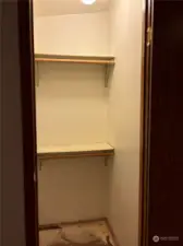 Closet in bedroom