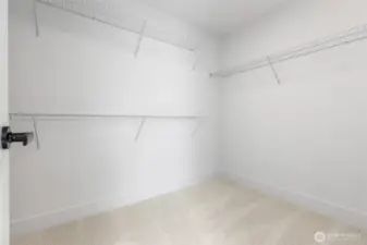 Primary closet