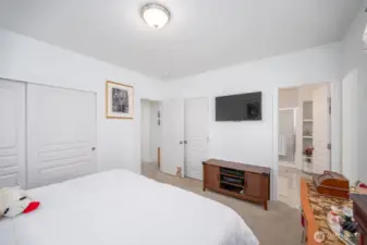 Two Closets in the Primary Bedroom.
