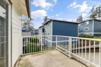 Direct access to the deck from the primary bedroom