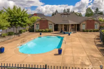 Private community swimming pool, ready for summer fun just steps away from your new home!