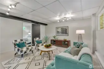 Lower level offering privacy with multi-generational living