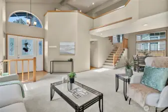 Cool off inside with new A/C!  Look at the fantastic entry way!