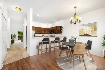 Open to the kitchen & great for entertaining!