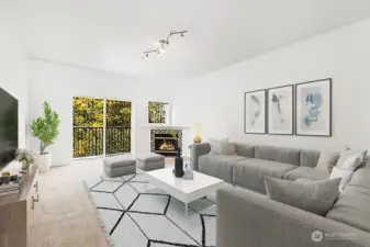 Expansive living room!