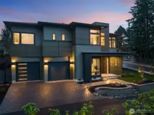 Stunning Corner-Lot Modern w/ Enhanced Lighting & Oversized 3-Car Tandem Garage.