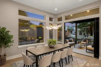 Spacious Dining Area w/ Seamless Flow to Covered Outdoor Patio.