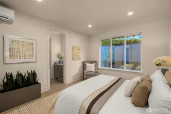 Highly Desired Lower-Level Guest Suite with/ Spacious Bath, Custom Closet & Personalized Climate Control.