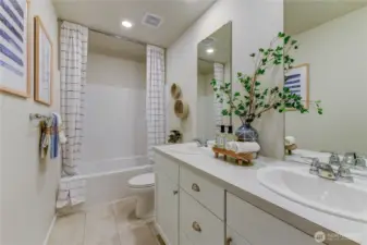 Pictures are a representation of model home