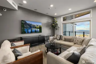 Community clubhouse featuring a cozy media area, perfect for relaxing, entertaining, or hosting friends and family.