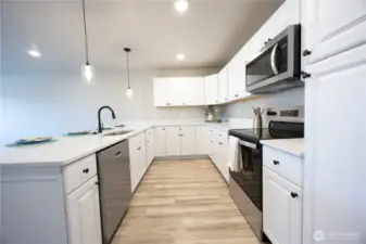 All stainless steel appliances included