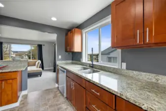 Bright and open kitchen