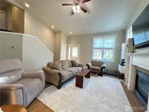 Living room w/ new LPV floors