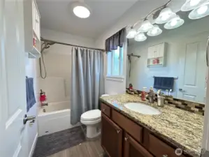Full bath on 2nd level