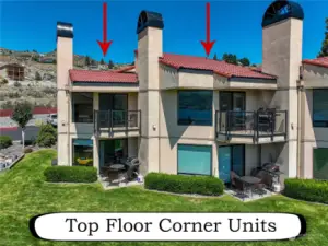 Panoramic views from each unit