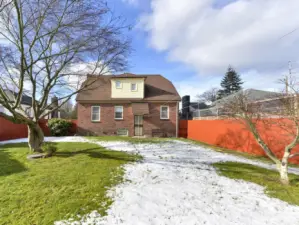 A view of the home from the backyard.