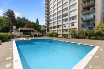 hang out poolside in the summer