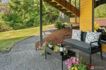 Lower level patio.