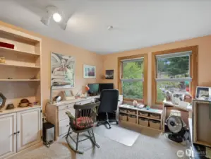Bedroom used as office