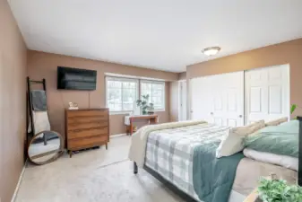 Large primary suite.