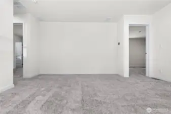 Living room to primary and hallway to bedrooms