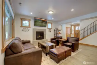 Front room layout is open and has views of patio and yard, plus 2 owners locked closets for future owner stays. All furniture in both homes comes with purchase