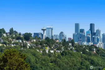 Example of the fantastic Seattle skyline views.