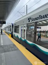 Recent view from the Wilburton Lake Bellevue station just South of the condos