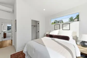 Showing the walk-in closet.