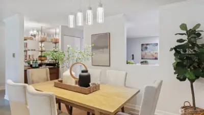 Another dining area next to the kitchen