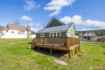 Newer deck added when the home was renovated.