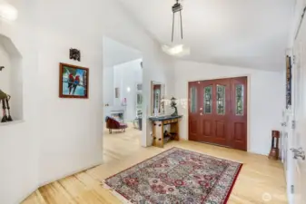 On the right is 12' of closet space