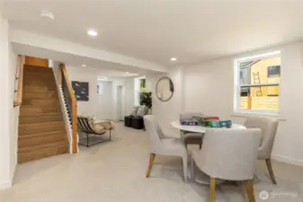 Step down to large family room