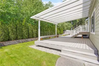 Shrubbery offers extreme privacy from public road!