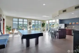 Light and bright with kitchenette and ample room to mingle around.