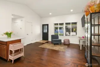 ADU living room + dining room