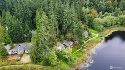 14 Nighthawk Circle is the last remaining property adjacent to the lake and trail on Lake Louise.