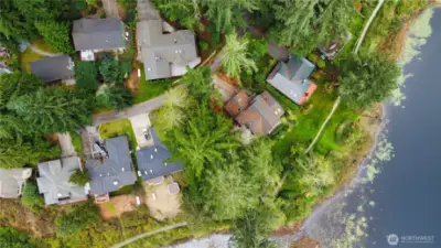 The void between the homes is the property.