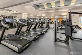 Another view of the work out room