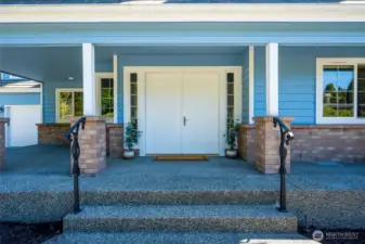 Charming Entryway with Brick Accents