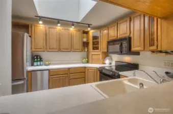 Never feel a lack of counter space in this kitchen!
