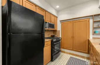 Plenty of Cabinet and Countertop Space