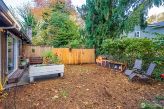 Fully fenced with natural privacy from surrounding trees, this backyard delivers a quiet retreat with tons of room to personalize to your lifestyle and outdoor vision.