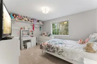 Upstairs bedroom 2, all bedrooms are nice in size.